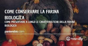 La farina biologica come dev'essere conservata?