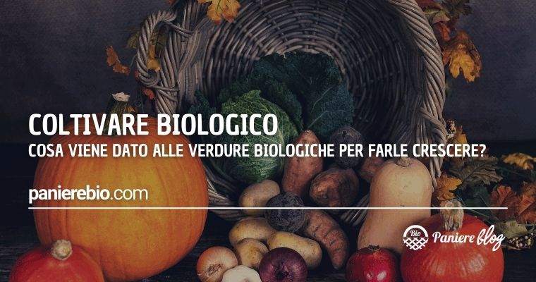 Che cosa viene dato alle verdure per farle crescere, nelle coltivazioni biologiche?