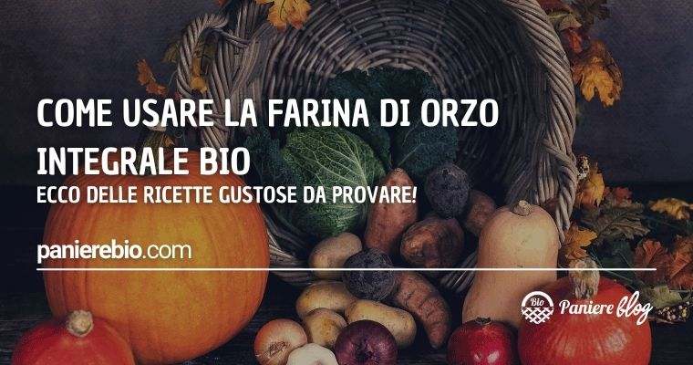Delle ricette gustose per usare la farina di orzo biologica