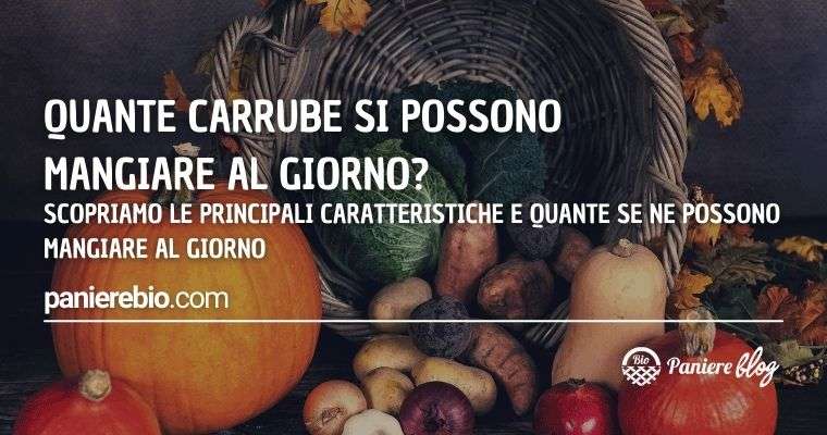 C'è un limite nel consumo quotiano di carrube?