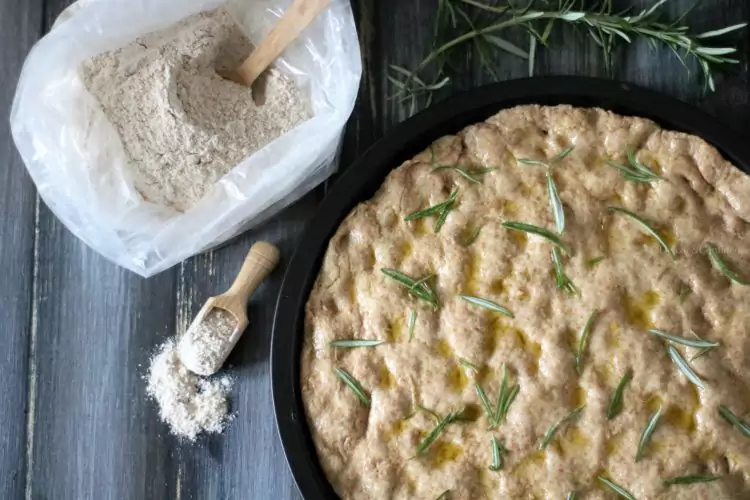 focaccia semintegrale bio