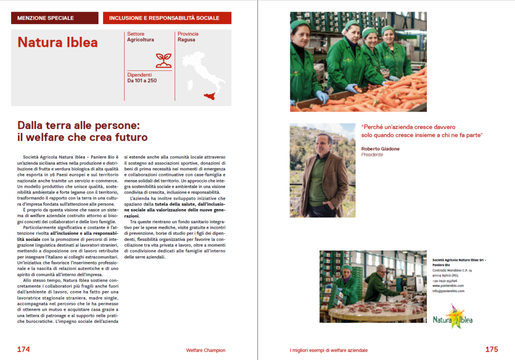 Welfare Index PMI 2026 Natura Iblea